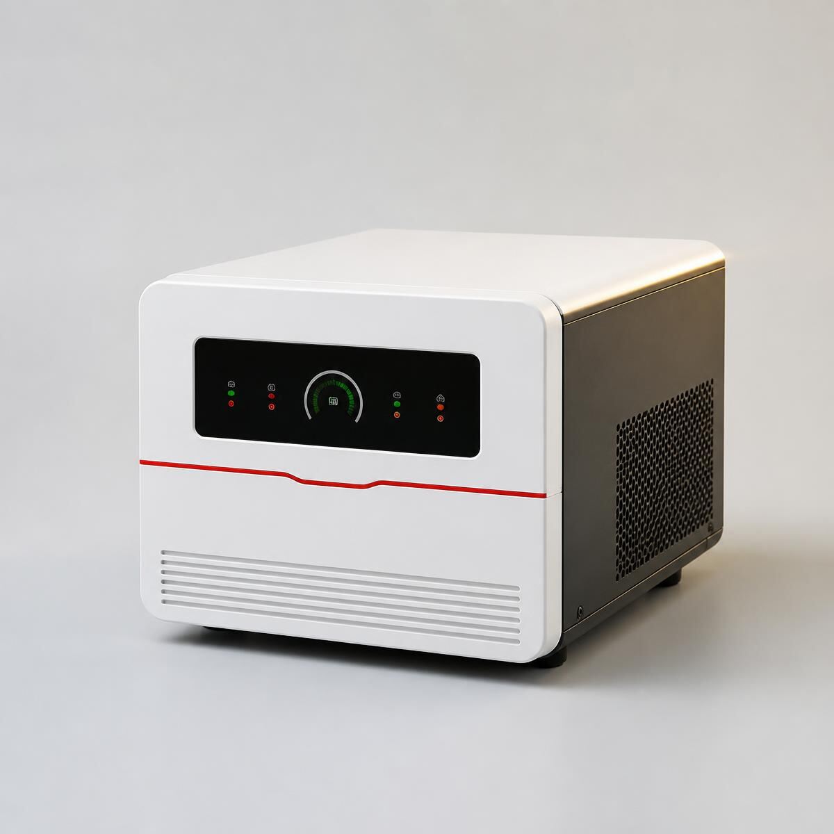 Compact pure sine wave home inverter photographed on a plain studio background